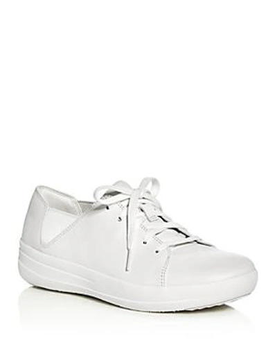 Shop Fitflop F-sporty Lace Up Sneakers In Urban White