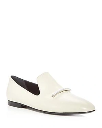 Shop Via Spiga Women's Tallis Leather Loafers In Bone