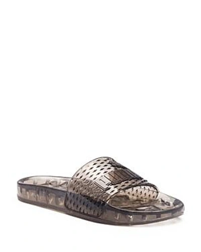 Fenty X Puma Fenty By Puma Jelly Slides In Black,gray In Black