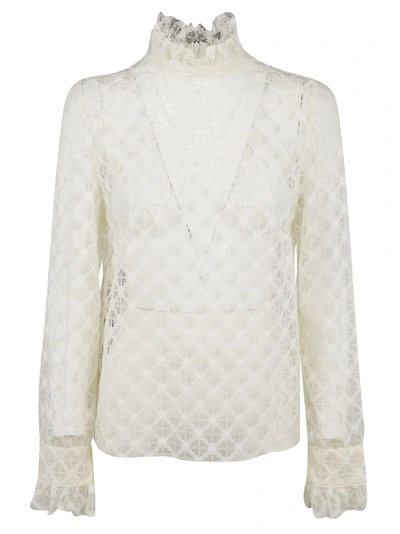 Shop Philosophy Di Lorenzo Serafini Lace Detail Blouse In White