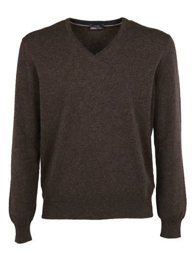 Shop Barba Classic Sweater In Brown