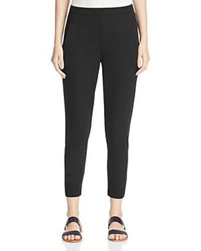 Shop Eileen Fisher System Slim Slouchy Ankle Pants In Black