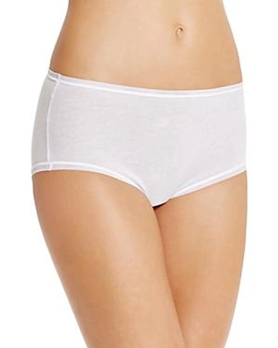 Shop Fine Lines Pure Cotton Briefs In White