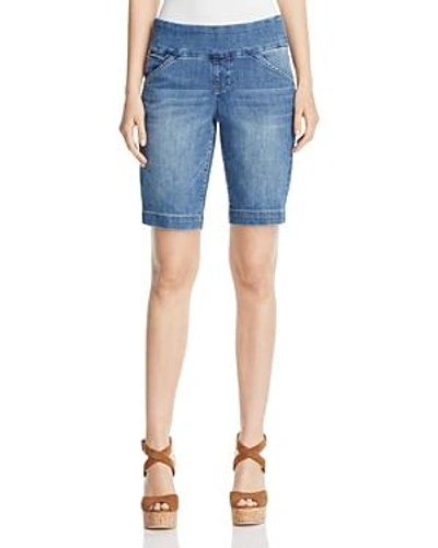 Shop Jag Jeans Ainsley Bermuda Shorts In Weathered Blue