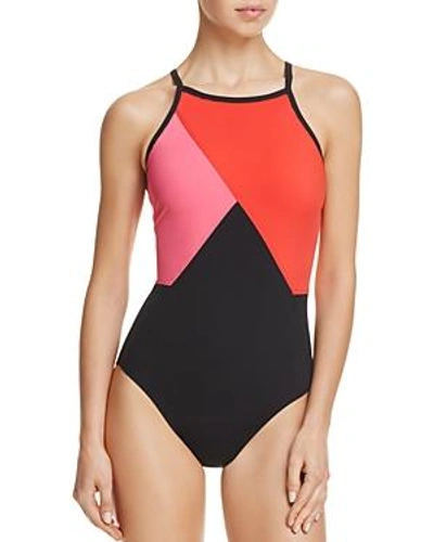Shop Amoressa Solitaire Tatiana One Piece Swimsuit In Bash Red
