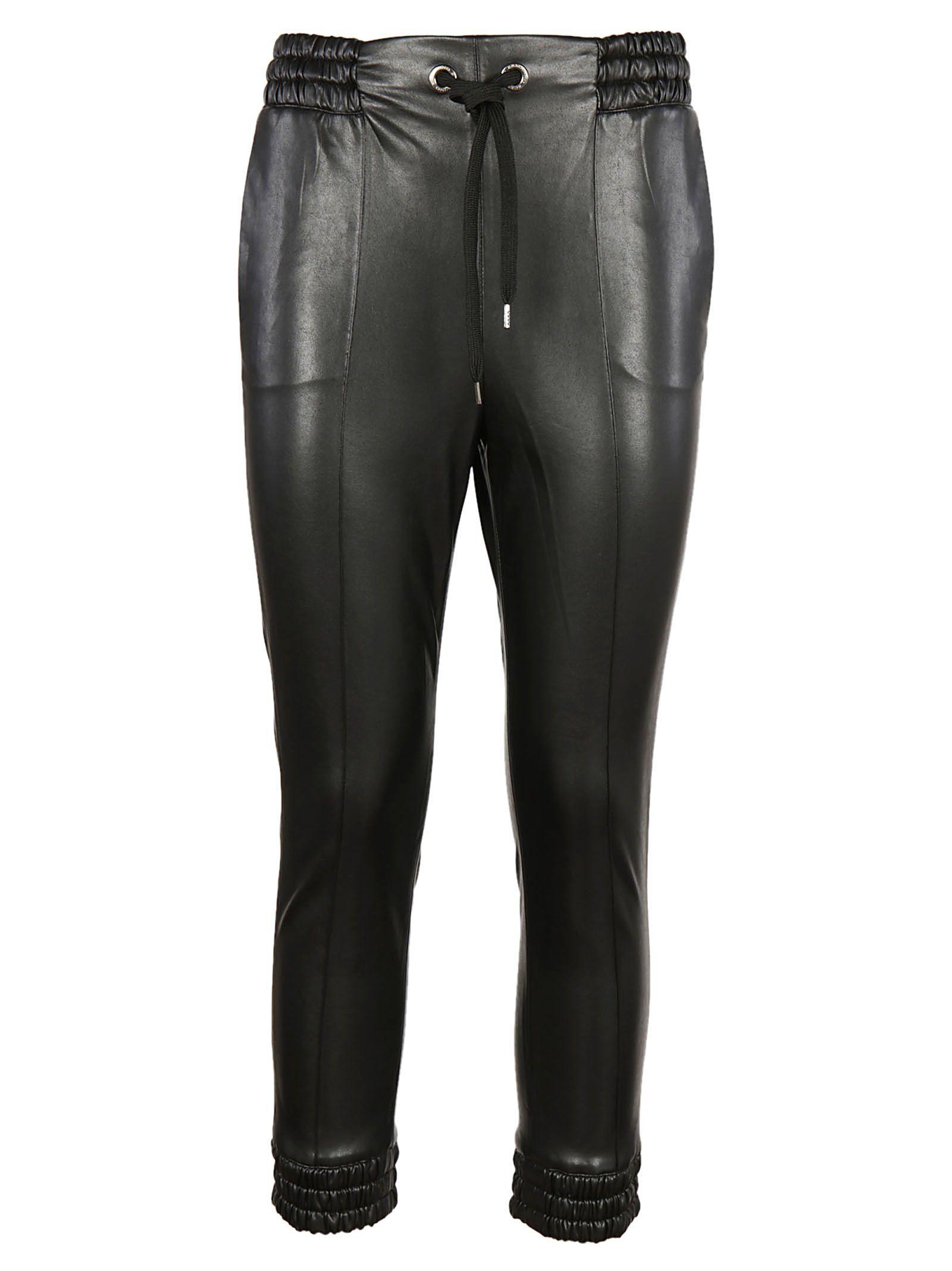 Ermanno Scervino Cropped Leather Trousers In Black | ModeSens