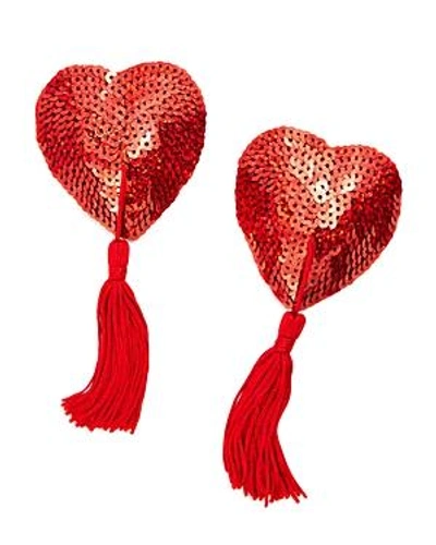 Shop Bristols Six Nippies Tassel Heart-shaped Pasties In Gypsy Rose