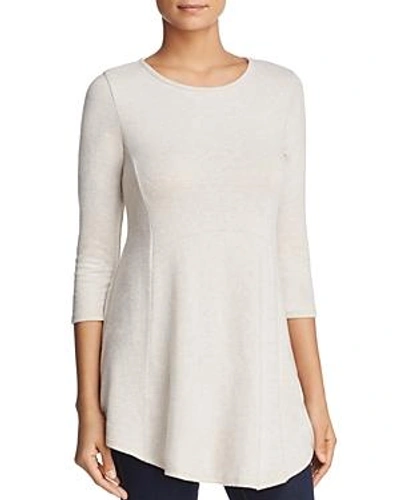 Shop B Collection By Bobeau Brushed Tunic Top In Oatmeal