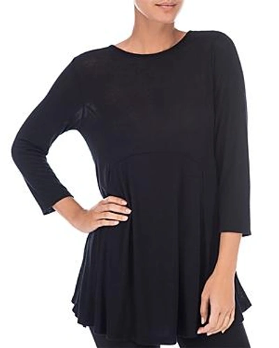 Shop B Collection By Bobeau Brushed Tunic Top In Black