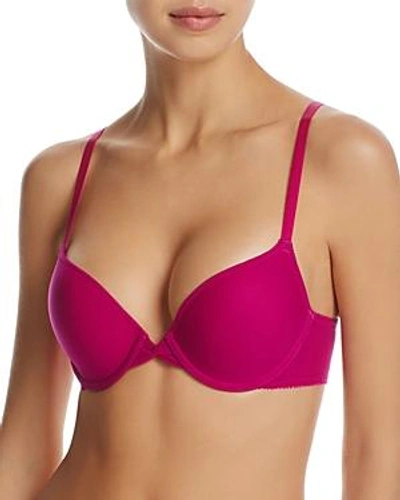 Shop On Gossamer Bump It Up Push-up Bra In Berry