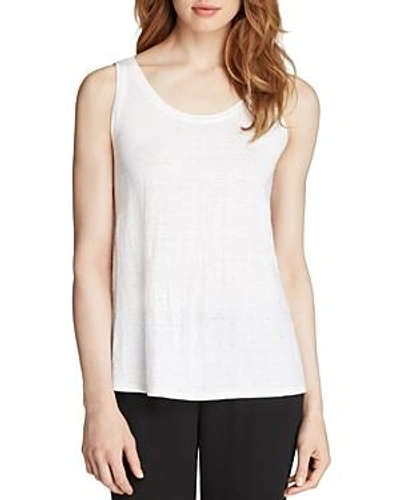 Shop Eileen Fisher System Scoop Neck Long Tank In White
