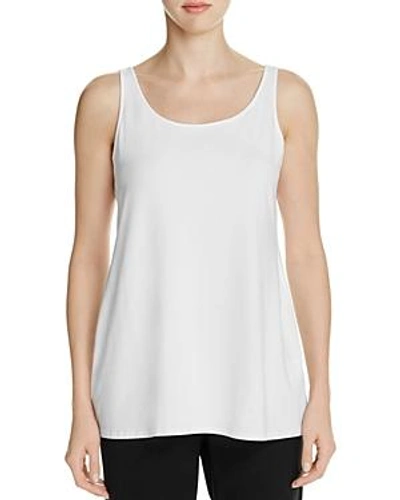 Shop Eileen Fisher System Scoop Neck Tank In White