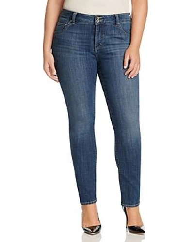 Shop Lucky Brand Plus Emma Faded Straight Leg Jeans In Mystic Road In Salt Water