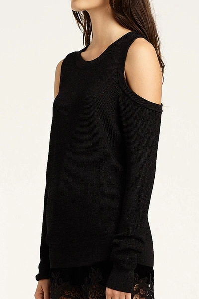 Shop Rebecca Minkoff Page Sweater In Black/black