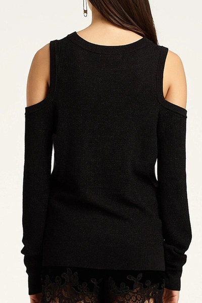 Shop Rebecca Minkoff Page Sweater In Black/black