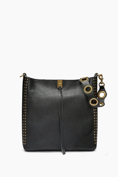 Shop Rebecca Minkoff Black & Gold Darren Feed Bag |