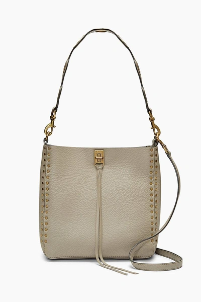 Shop Rebecca Minkoff Darren Small Feed Bag In Taupe