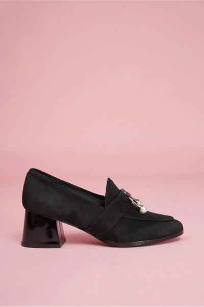 Shop Jaggar Intermix Loafer Heel In Black