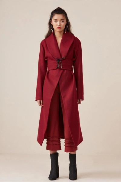 Shop Finders Keepers Direction Coat In Fig