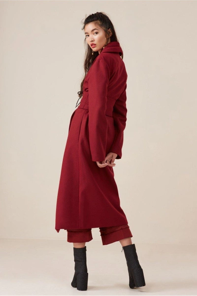 Shop Finders Keepers Direction Coat In Fig