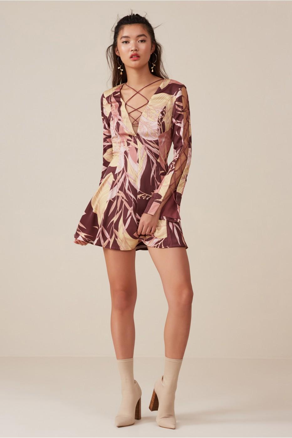 finders keepers bloom mini dress