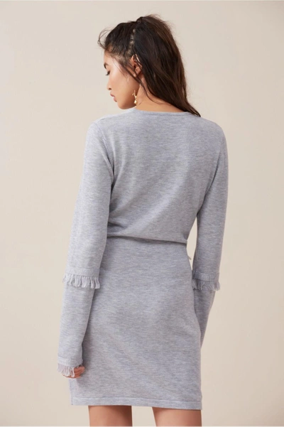 Shop Finders Keepers Frankie Knit Dress In Grey Marle