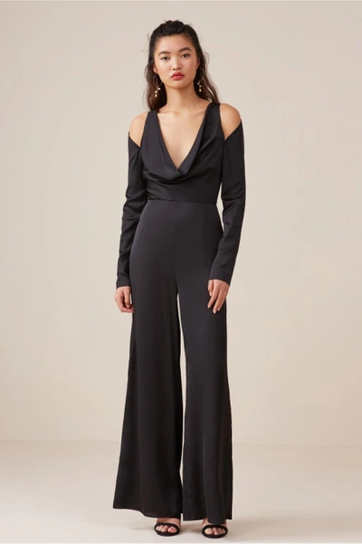 Shop Finders Keepers Aspects Long Sleeve Jumpsuit In Black
