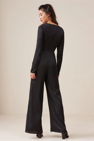 Shop Finders Keepers Aspects Long Sleeve Jumpsuit In Black