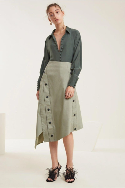 Shop C/meo Collective Desire Skirt In Sage