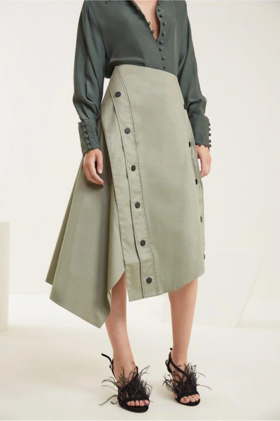 Shop C/meo Collective Desire Skirt In Sage
