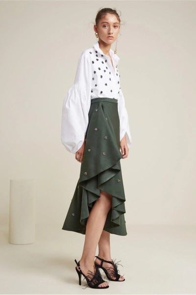 Shop C/meo Collective Assemble Midi Skirt In Forest