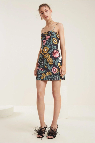 Shop C/meo Collective Immerse Dress In Black Floral