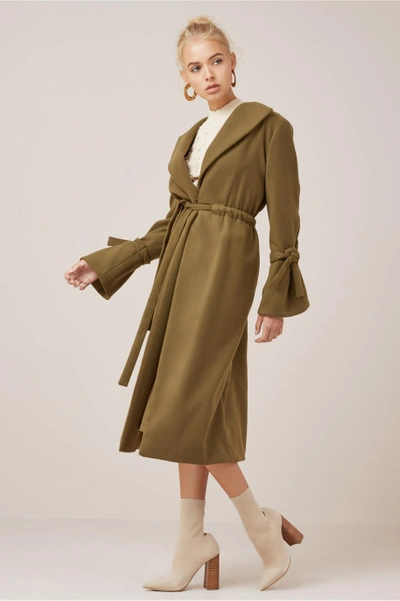 Shop Finders Keepers Direction Coat In Juniper