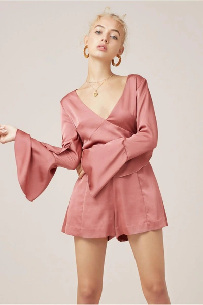Shop Finders Keepers Seasons Playsuit In Soft Mauve