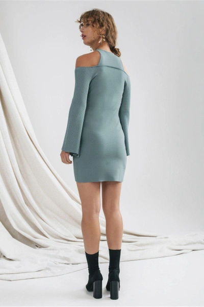 Shop C/meo Collective Emerge Knit Dress In Sage