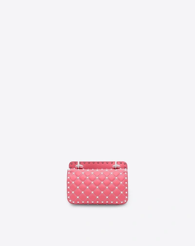 Shop Valentino Free Rockstud Spike Small Chain Bag In Bright Pink