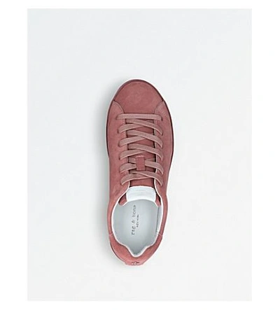 Shop Rag & Bone Rb1 Suede Low-top Sneakers In White/oth