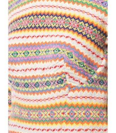 Shop Stella Mccartney Multicolor Fairisle Patterned Knit Dress