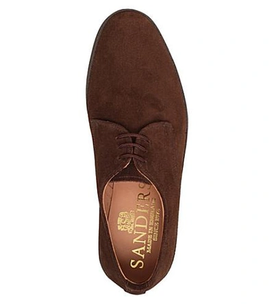 Shop Sanders Gibson Suede Low-top Chukka Boots In Tan