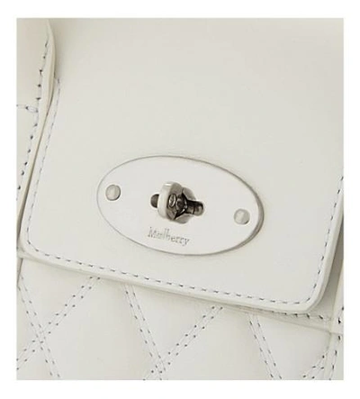 Shop Mulberry Bayswater Small Quilted Shoulder Bag In White