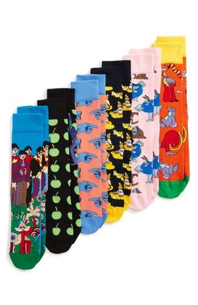 Shop Happy Socks 6-pack Beatles Socks In Multi Color