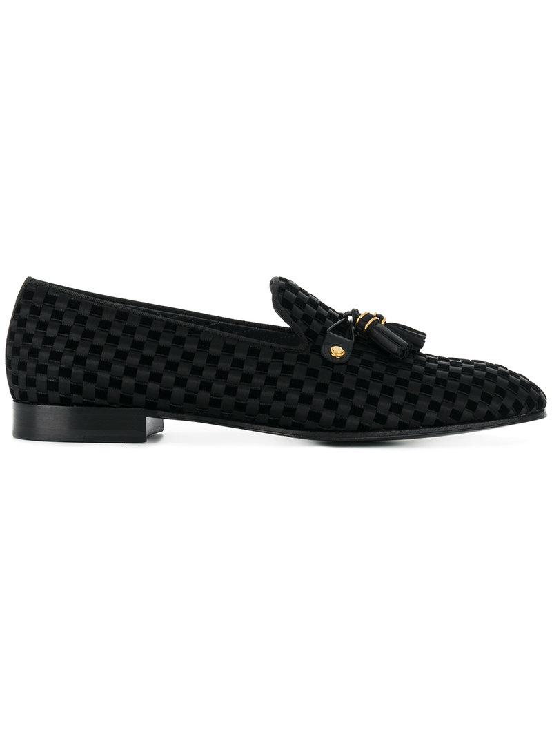 Louis Leeman Woven Loafers With Tassel Detail | ModeSens