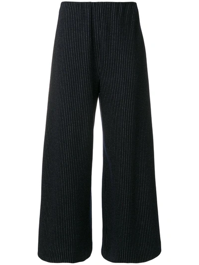 Shop Harris Wharf London Cropped Pinstripe Trousers