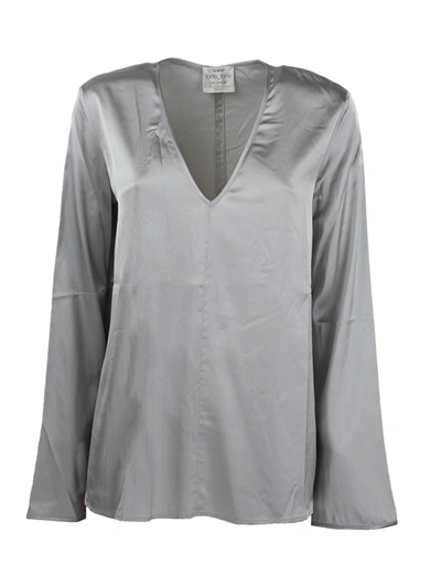 Shop Forte Forte V-neck Top In Grey