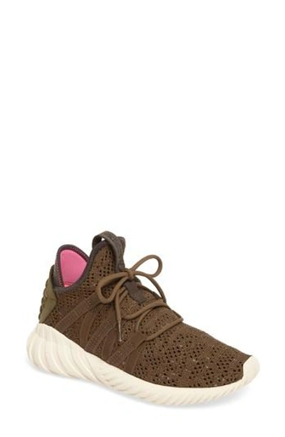 Shop Adidas Originals Tubular Dawn Sneaker In Trace Olive/ Trace Olive