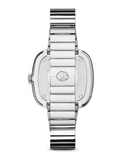 Shop Shinola Eppie Sneed Stainless Steel Bracelet Watch In Silver