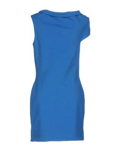 Shop Balenciaga Short Dress In Blue