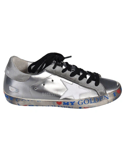 Shop Golden Goose Deluxe Brand Superstar Sneakers In Silver