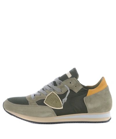 Shop Philippe Model Tropez Sneakers In Verde Militare