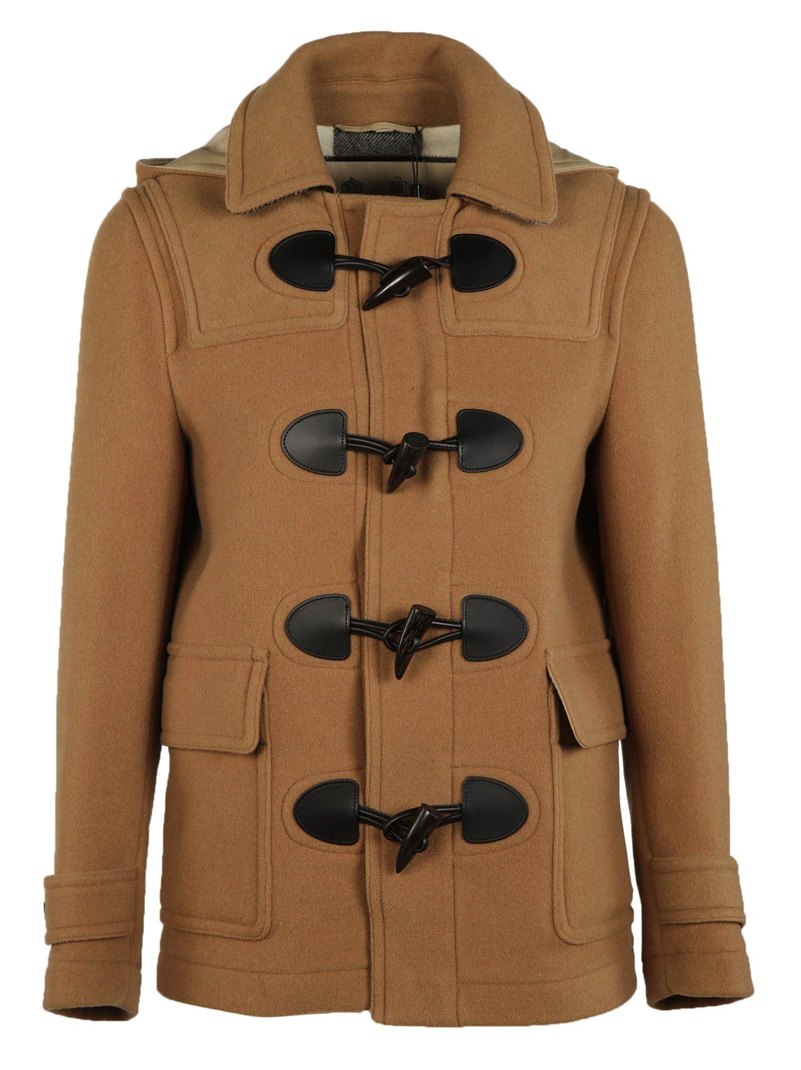 Burberry Plymouth Hooded Duffle Coat In Camel | ModeSens